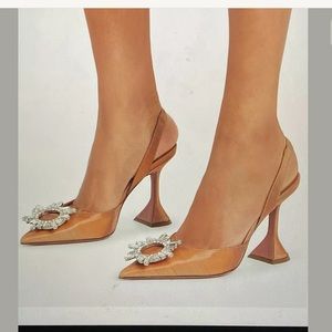 Amina muaddi begum satin slingback